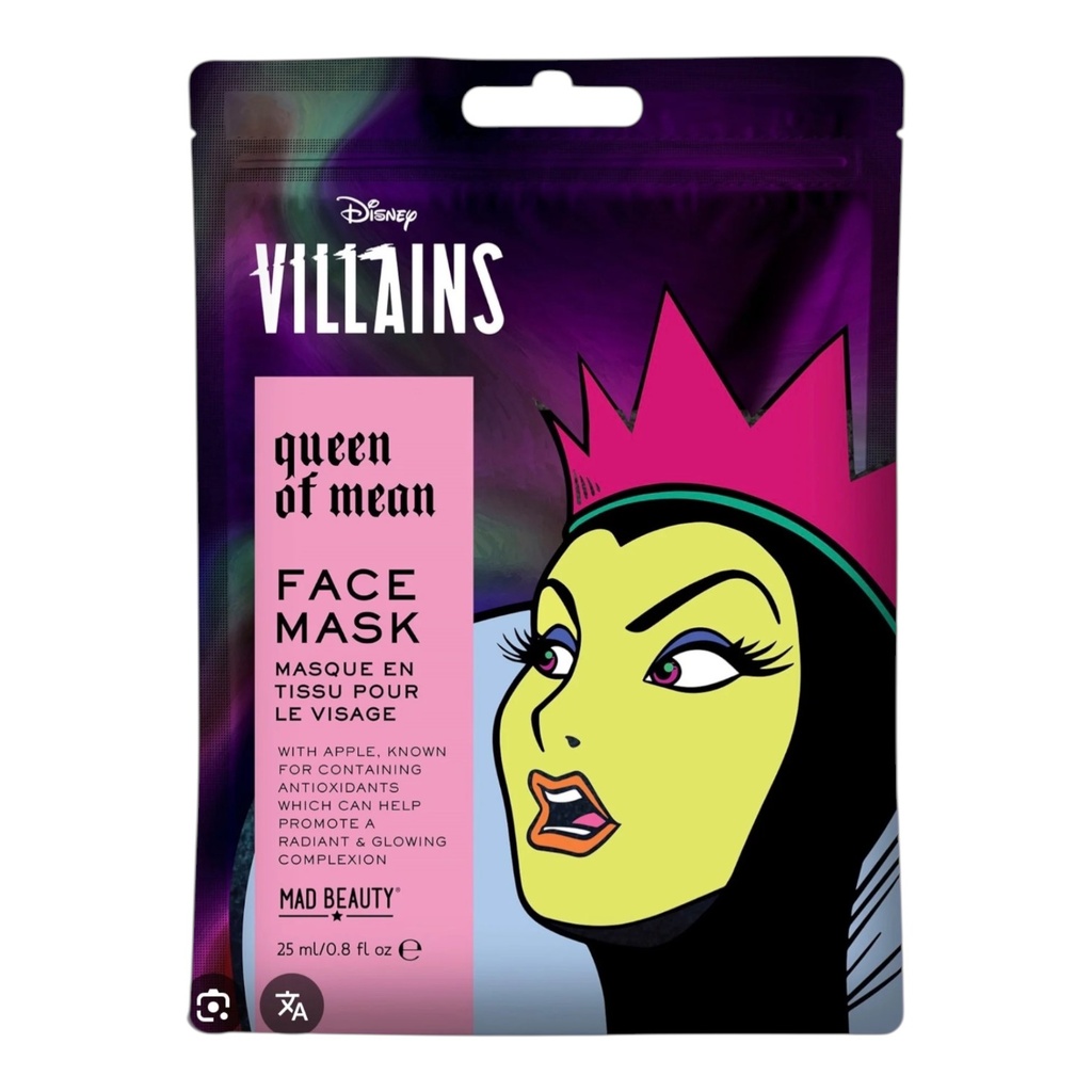 Mascarilla facial Villanas de disney